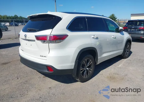 2016 Toyota Highlander Xle V6 from USA, damaged, VIN 5TDJKRFH4GS319635
